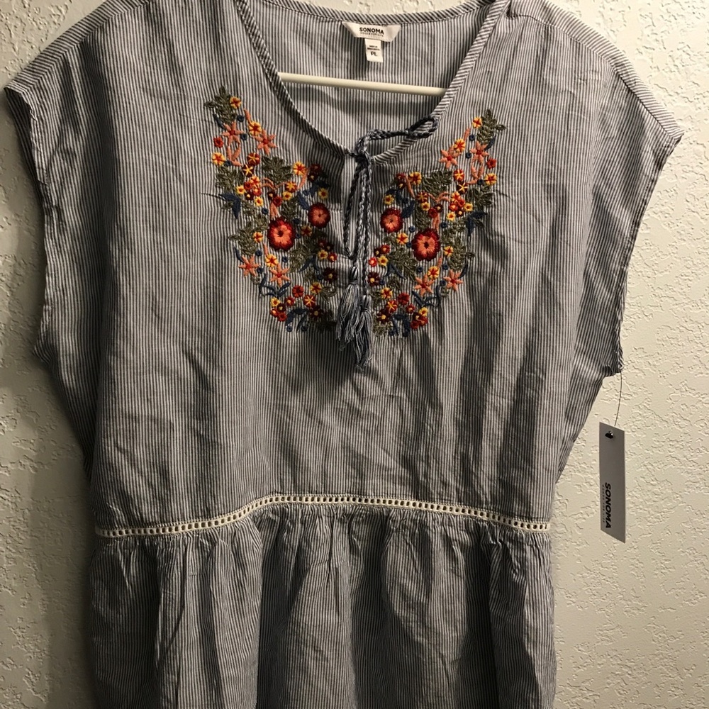 Striped new Sonoma petite top.